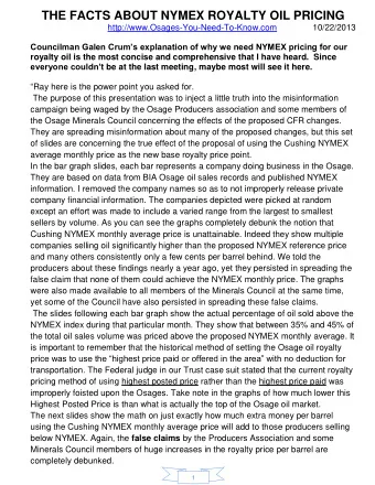 Barrels Sold Above Cushing NYMEX Monthly Average Price  May 2012 Total Volume of Osage Oil Sold