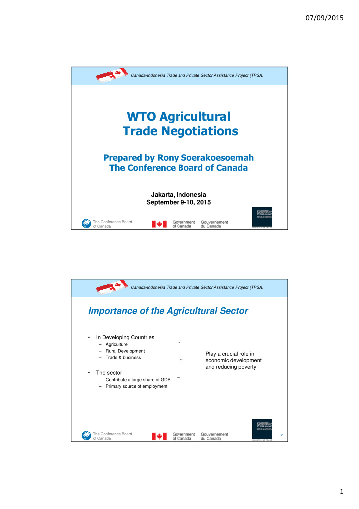 wto agricultural trade negotiations