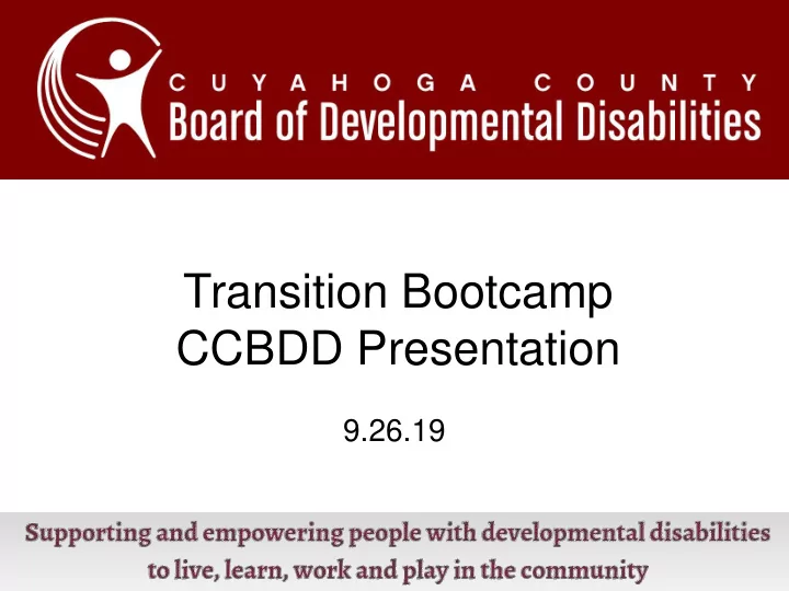 transition bootcamp