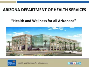Strategic Priorities   Arizonas Winnable Battles    Integrating Physical and  Behavioral