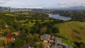 Orinda Union School District  Facilities Master Plan Committee Meeting #1  September 13, 2017
