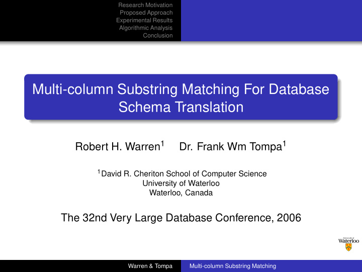 multi column substring matching for database schema