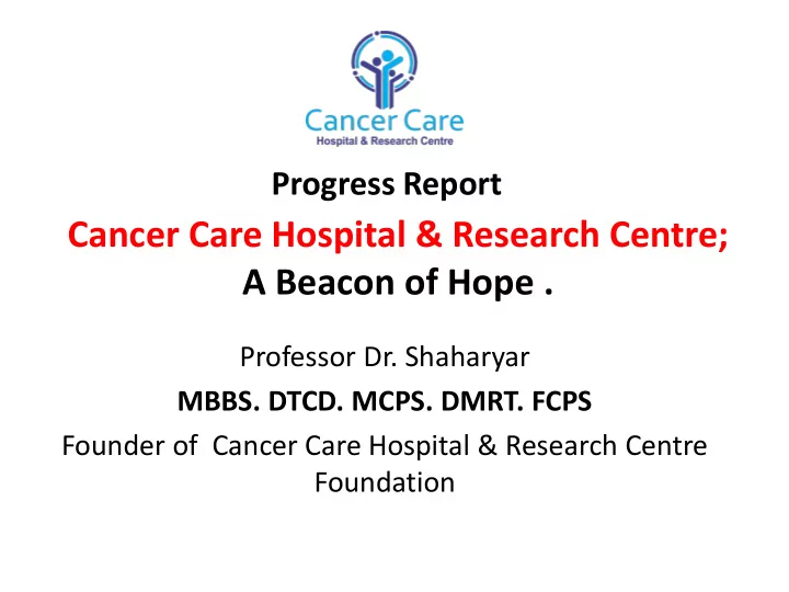 a beacon of hope