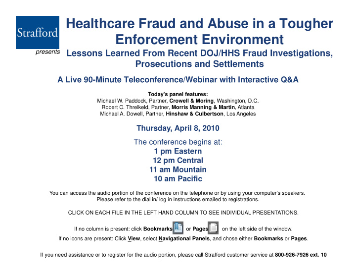 healthcare fraud and abuse in a tougher enforcement