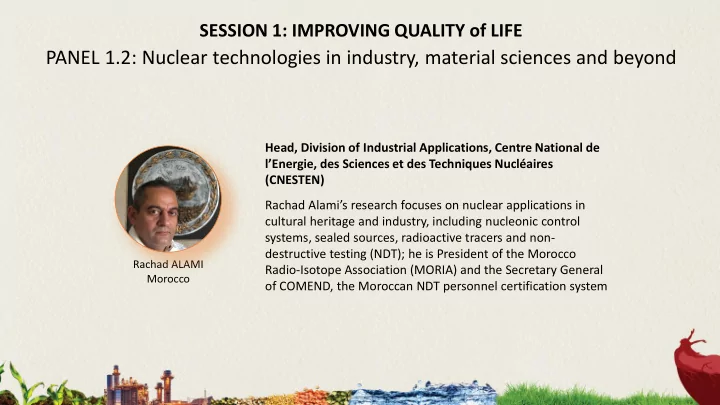 panel 1 2 nuclear technologies in industry material