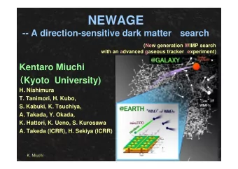 NEWAGE  -- A direction-sensitive dark matter search  (New generation WIMP search  with an advanced