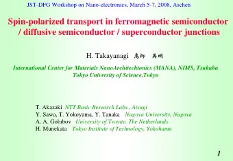Spin-polarized transport in ferromagnetic semiconductor  / diffusive semiconductor / superconductor