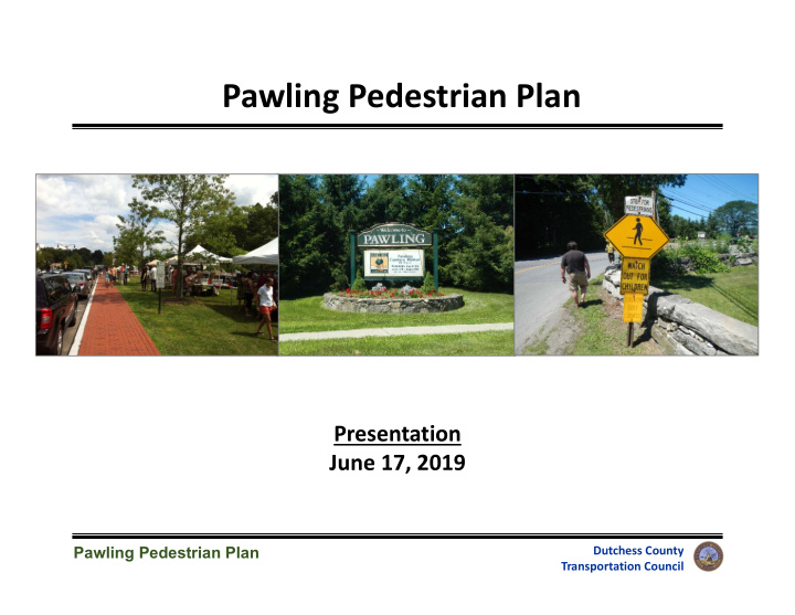 pawling pedestrian plan