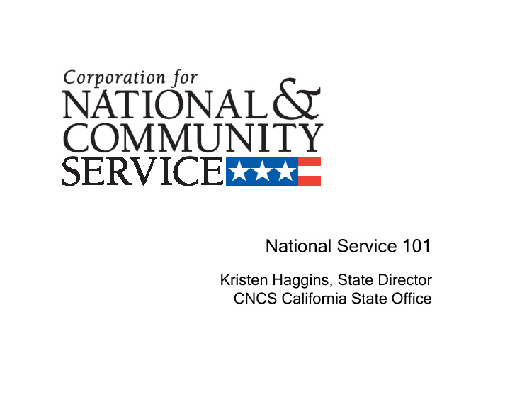 national service 101