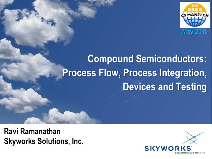 compound semiconductors process flow process integration