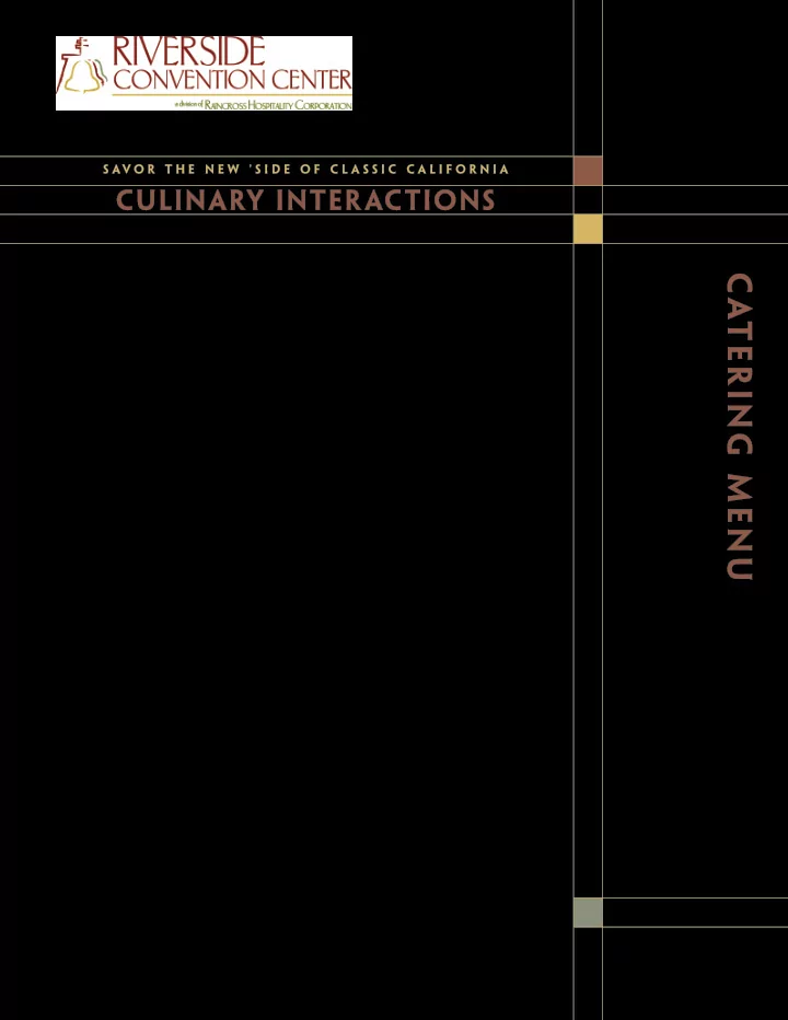 catering menu