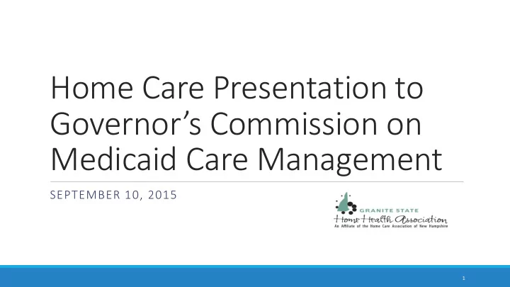 governor s commission on