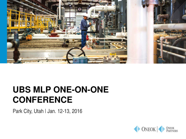 ubs mlp one on one conference