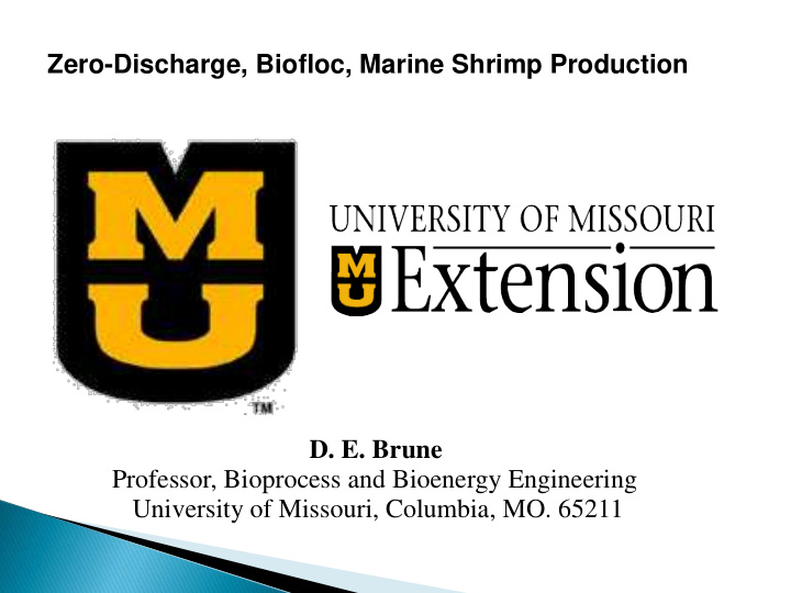 zero discharge biofloc marine shrimp production d e brune