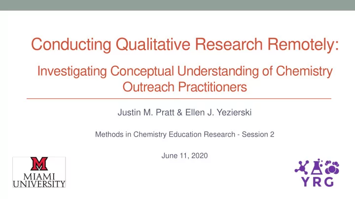 conducting qualitative research remotely