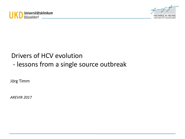 drivers of hcv evolution lessons from a single source