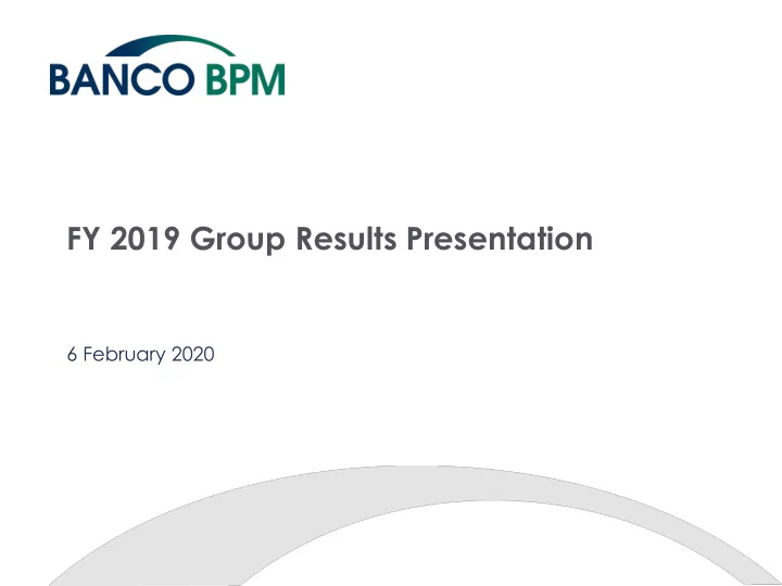 fy 2019 group results presentation