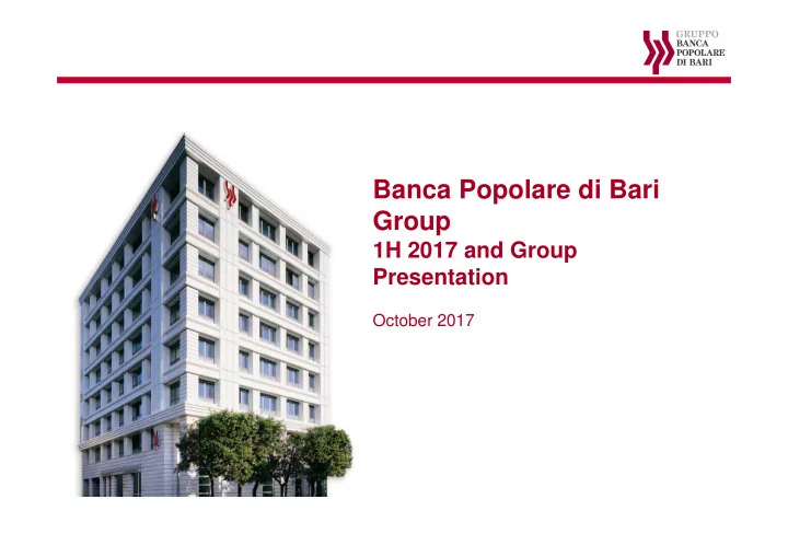banca popolare di bari group