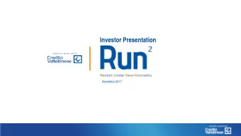 Investor Presentation  November 2017  1  Disclaimer  This document may contain forward-looking