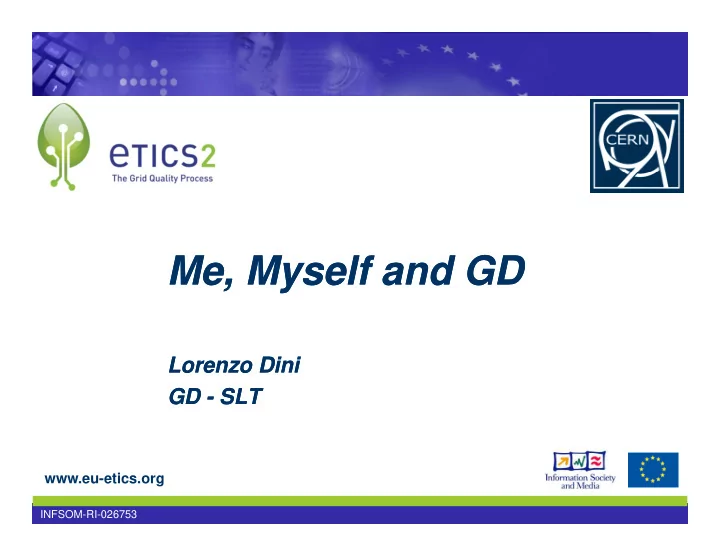 me myself and gd me myself and gd