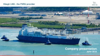 Company presentation  June 2018  1  Forward looking statements This presentation contains forward-