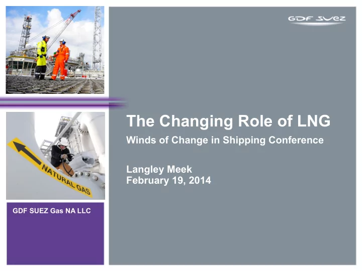winds of change in shipping conference
