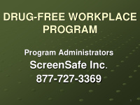drug free workplace program
