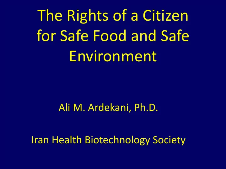 the rights of a citizen