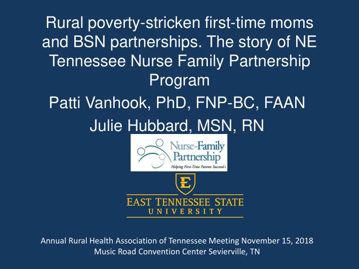 tennessee nurse family partnership