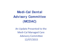medi cal dental