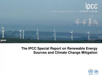 The IPCC Special Report on Renewable Energy  Sources and Climate Change Mitigation  Demand for