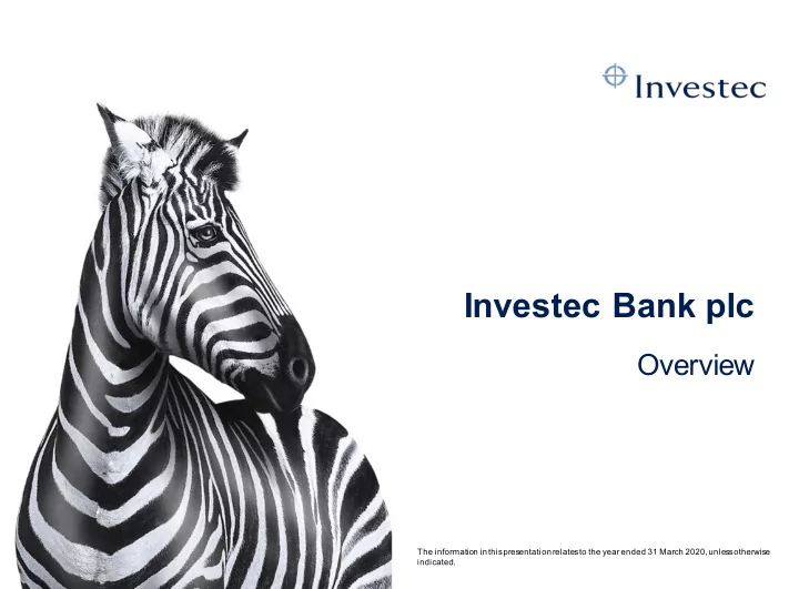 investec bank plc