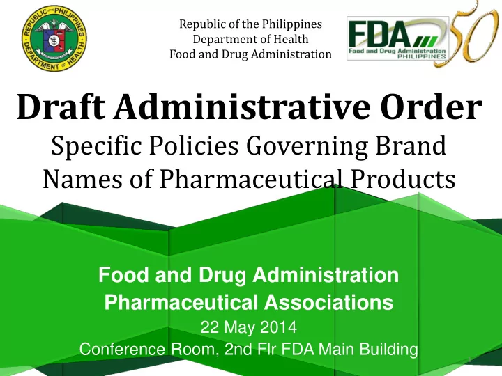 draft administrative order