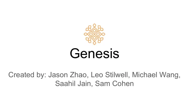 genesis