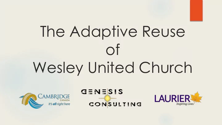 the adaptive reuse of