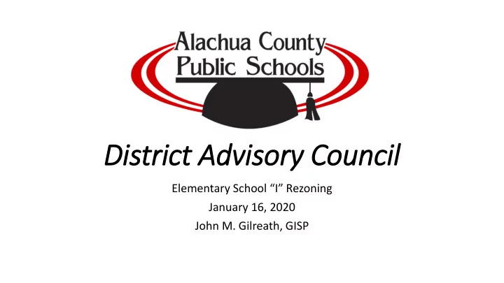 district advisory ry council