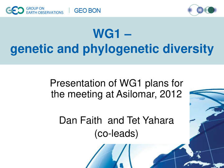 genetic and phylogenetic diversity