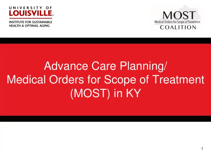 medical orders for scope of treatment