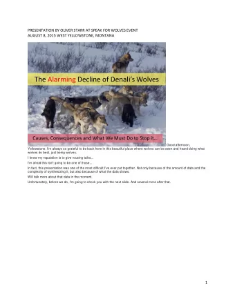 The Alarming Decline of Denalis Wolves  Causes, Consequences and What We Must Do to Stop it