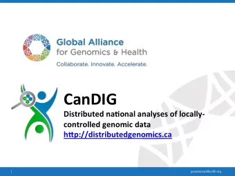 CanDIG  Distributed na0onal analyses of locally-  controlled genomic data