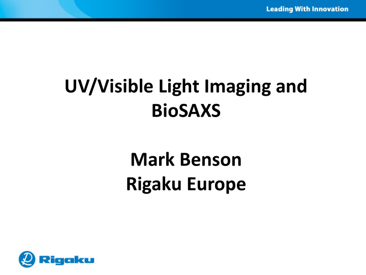 uv visible light imaging and