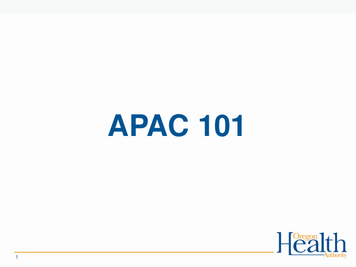 apac 101