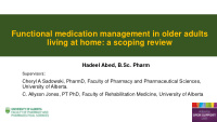functional medication management in older adults living