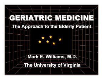 GERIATRIC MEDICINE  GERIATRIC MEDICINE  GERIATRIC MEDICINE  GERIATRIC MEDICINE  GERIATRIC MEDICINE