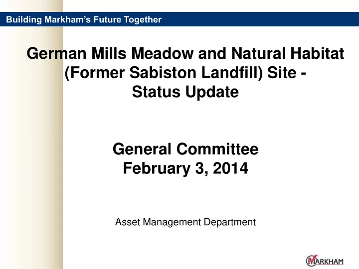 german mills meadow and natural habitat former sabiston