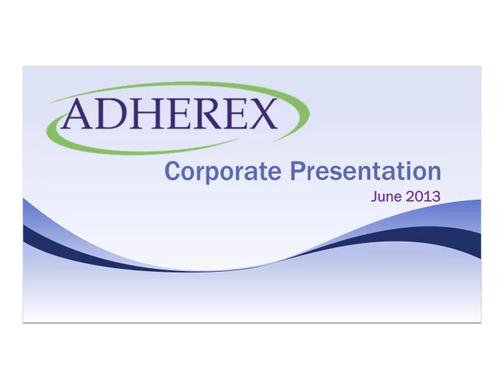 corporate presentation