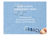 allied clinical management gmbh