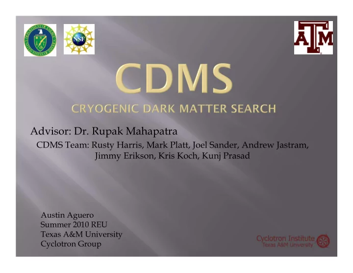 advisor dr rupak mahapatra