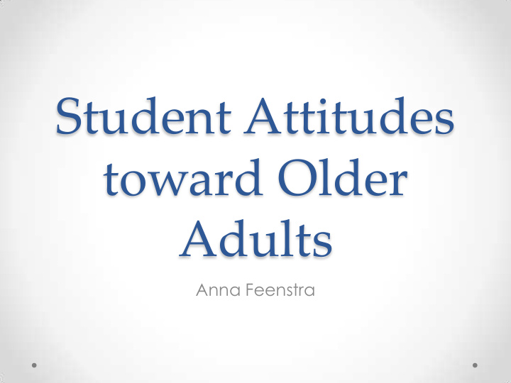 student attitudes