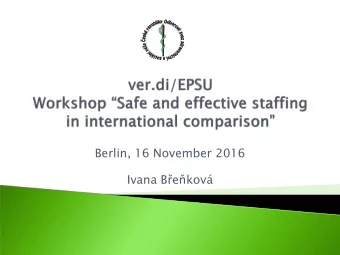 Ivana Bekov  CR - centre-leftist government - 2014  Positive impact  Communication